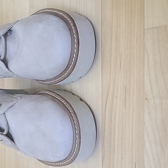 Paul Green Lace-Up Grained nubuck Leather Beige Size UK 4.5 US 7 - Picture 4 of 13